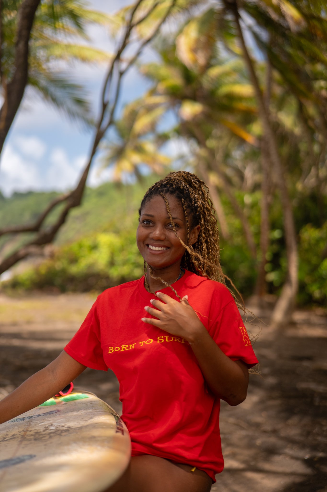 T-shirt Born to Surf