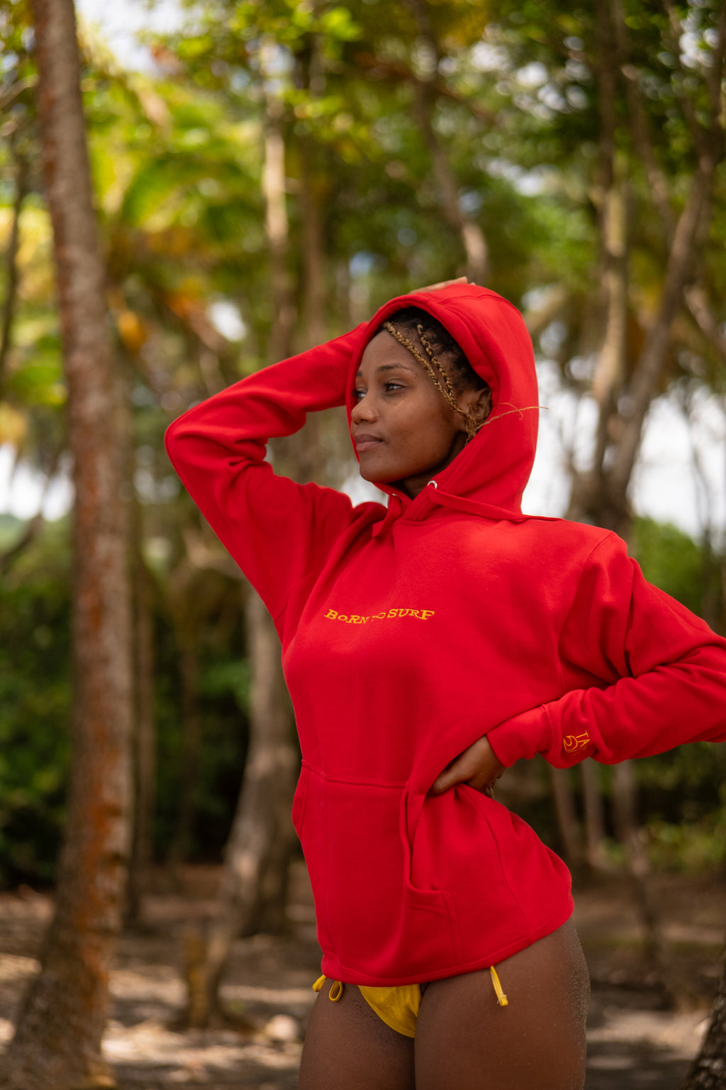 Unisex Hoodie Born to Surf